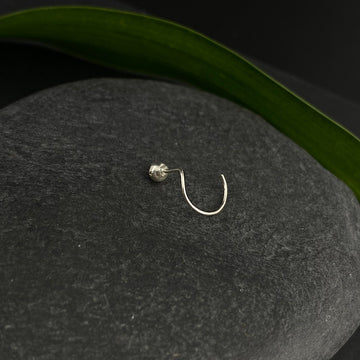 Amethyst Dot Nose Pin